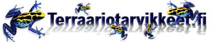 Terraariotarvikkeet Logo nuolimyrkkysammakko Dendrobates tinctorius